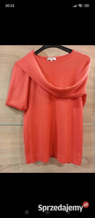 Lekki sweterek r M koralowy sprzedam