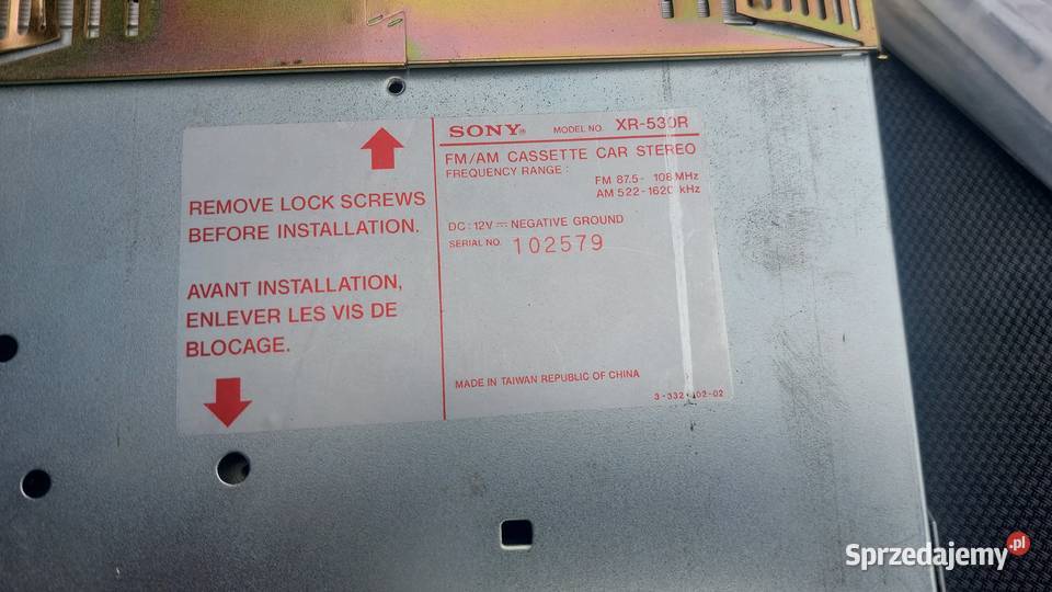 Radio samochodowe Sony Miłków
