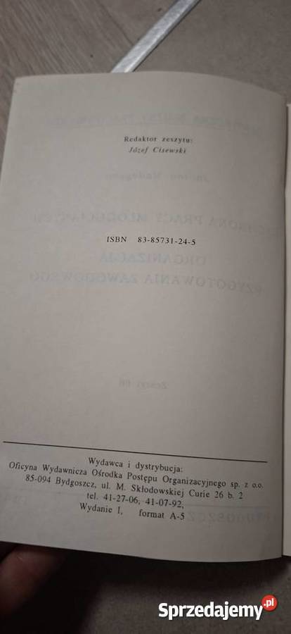 Unikat Ochrona pracy młodocianych 1993 Pierwsze
