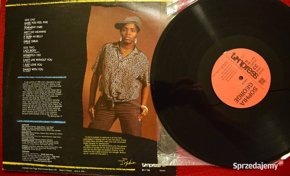 Sophia George Fresh 1986 stan płyta winylowa Chełmno