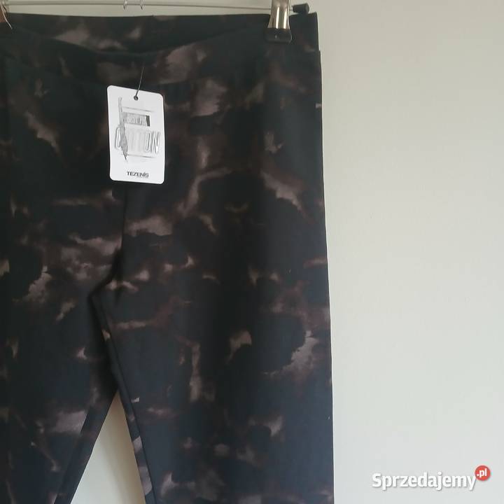 Legginsy tezenis S36 bawełna nowe czarny Odzież sportowa