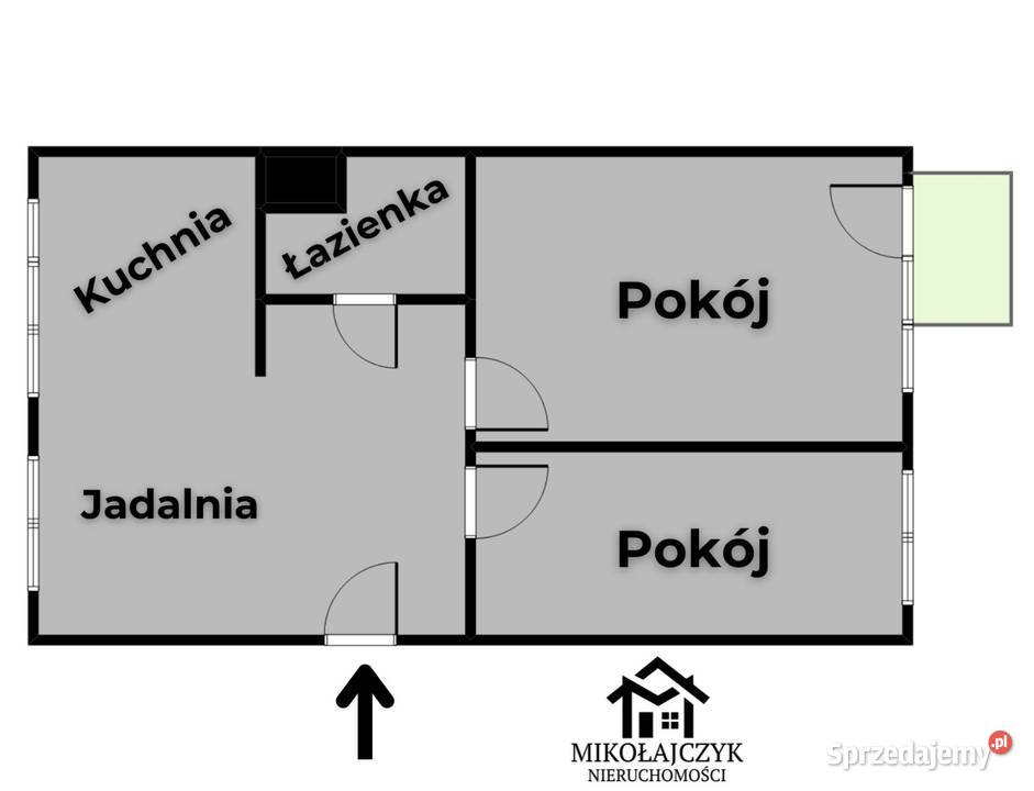 2 pokoje Boh Warszawy 27 3 piętro balkon Nieruchomości Bartoszyce