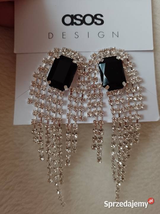 ASOS Długie Bogato zdobione kolczyki wieczorowe małopolskie Kraków sprzedam