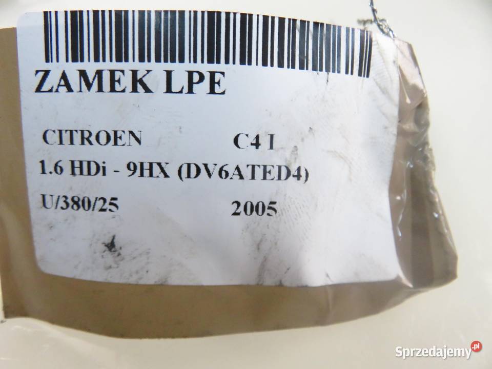 ZAMEK LEWY PRZEDNI CITROEN C4 I 9647172780 sprzedam