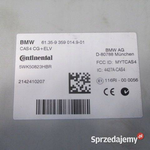 MODUŁ BMW 5 F10 F11 CAS4 9359014 5WK50823HBR osobowe Rakoniewice