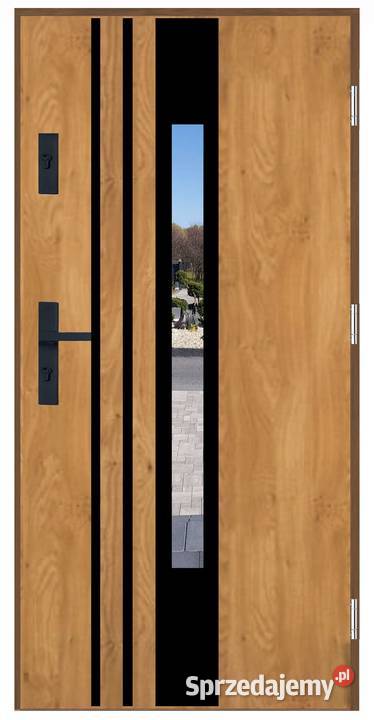 Drzwi wejściowe zewnętrzne 55 PLI27 BLACK 90 mazowieckie Ciemniewo