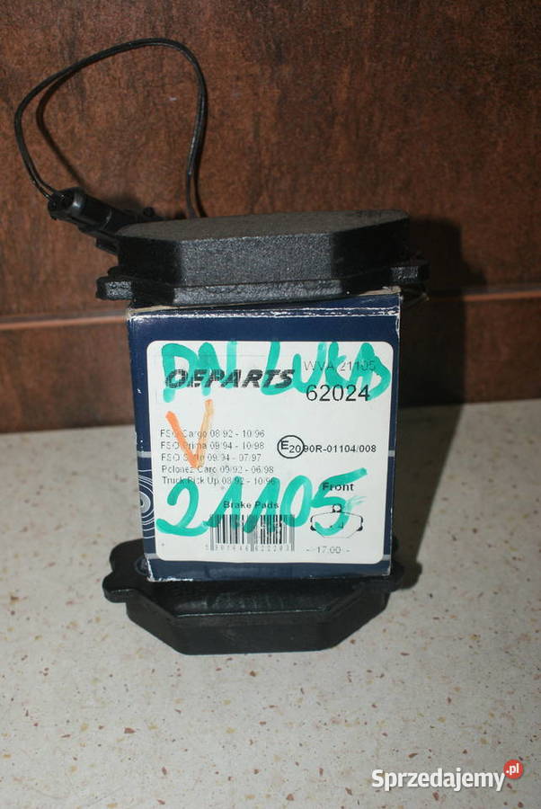 KLOCKI HAMULC FIAT TIPO TEMPRA 8893 Z CZUJ mazowieckie Białobrzegi