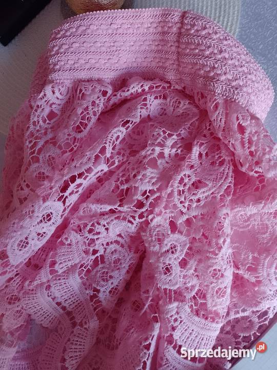 SM Ekskluzywne różowe szorty ażurowe z Londynu Kraków