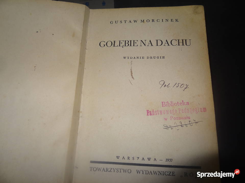 Gołębie na dachu wyd2 G Morcinek Poznań