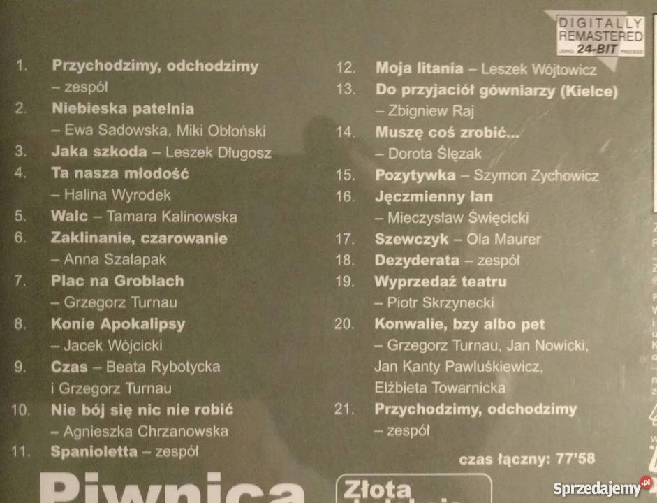 Piwnica pod Baranami Złota kolekcja mazowieckie Warszawa