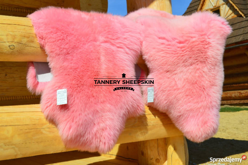 Skóry Owcze Dekoracyjne Jasny Róż 110130
