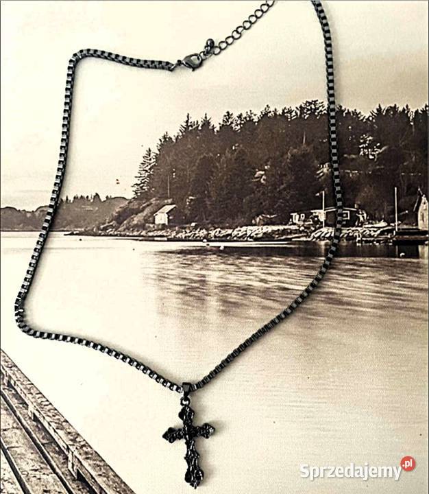 Naszyjnik Krzyżyk Wisiorek Zawieszka Metal