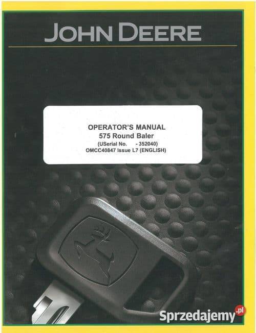 Instrukcja JD 3320 3520 3720 John Deere Compact Szamotuły