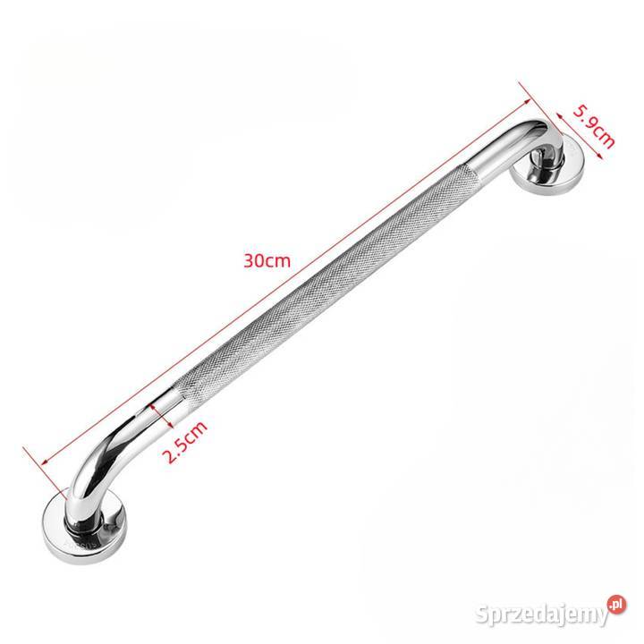 Uchwyt Łazienkowy Antypoślizgowy Czarny Mat Gdów