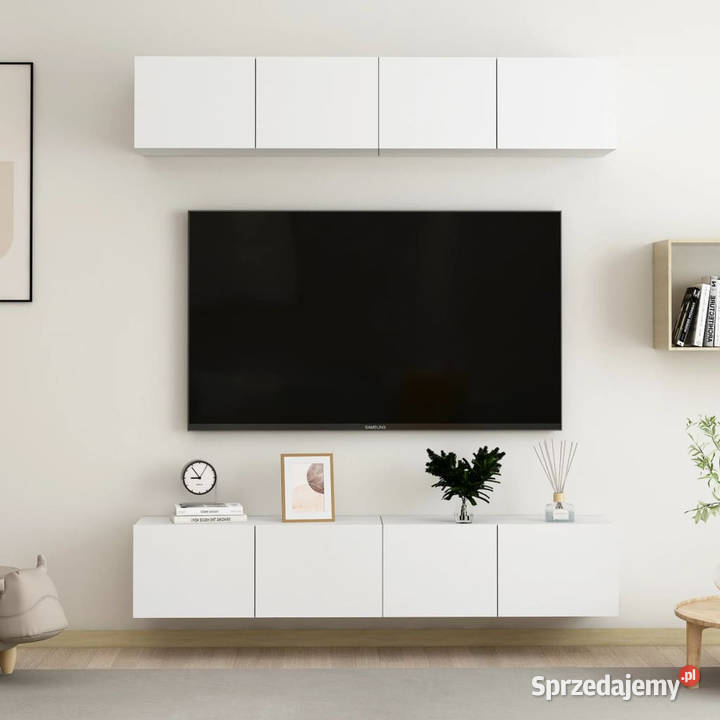 Szafki telewizyjne 4 białe 80x30x30 WM3074451 Warszawa