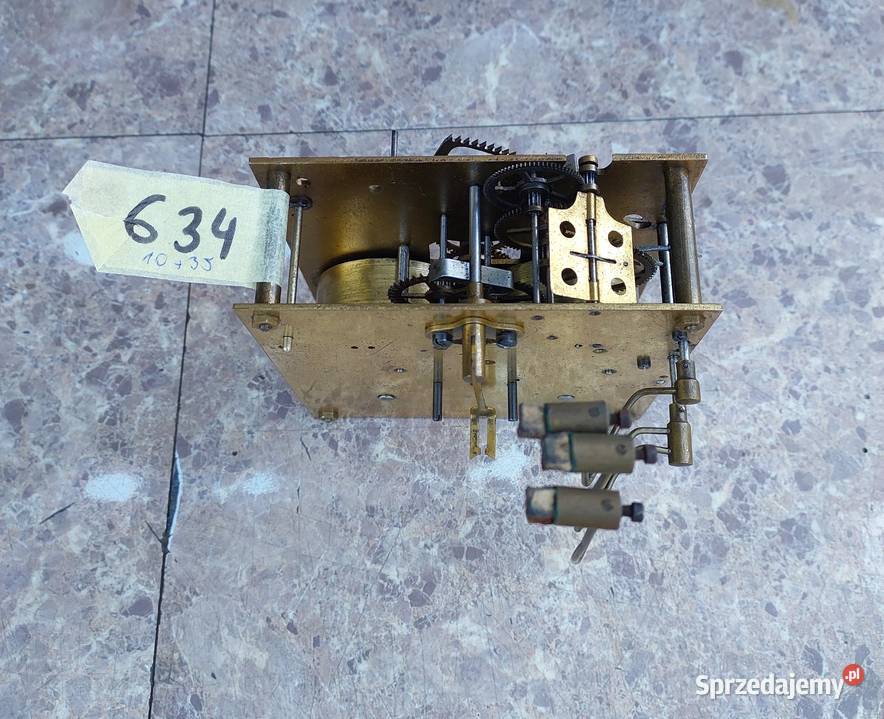 634 Mechanizm starego zegara ściennego Mauthe Tczew sprzedam