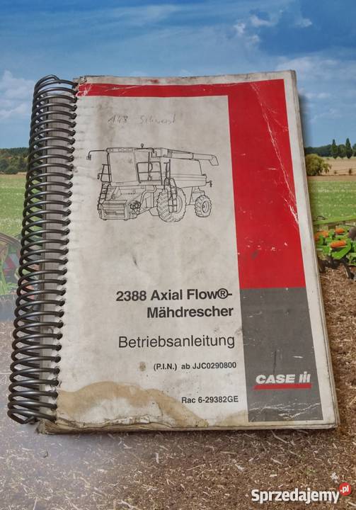 Instrukcja CASE IH 2388 Axial Flow Mhdrescher wielkopolskie Szamotuły