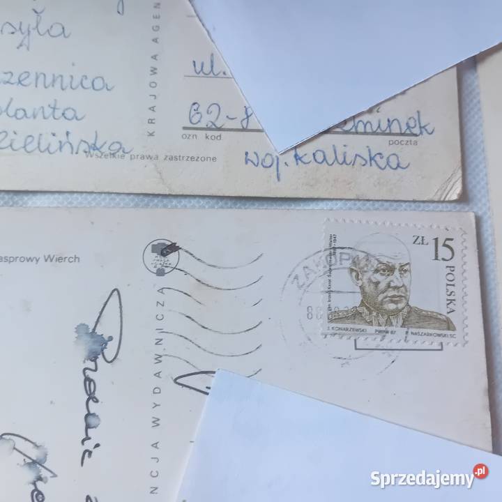 Zestaw 3 pocztówek Tatry Zachodnie KAW 1980 r wielkopolskie Koźminek sprzedam