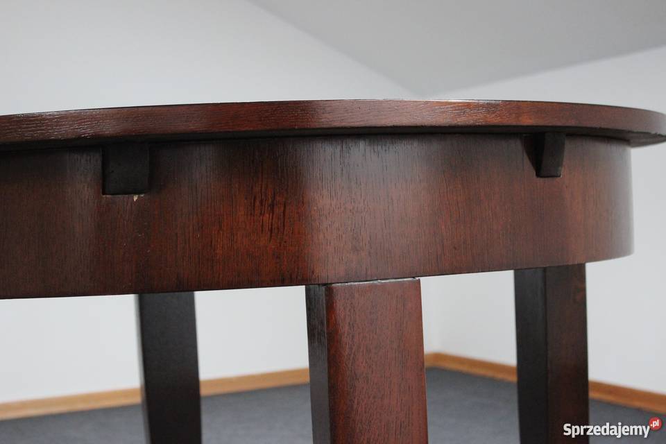 Dębowy stół okrągły rozsuwany renowacji 220 do kujawsko-pomorskie