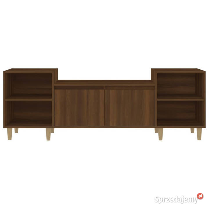 Szafka pod telewizor brązowy dąb 160x35x55