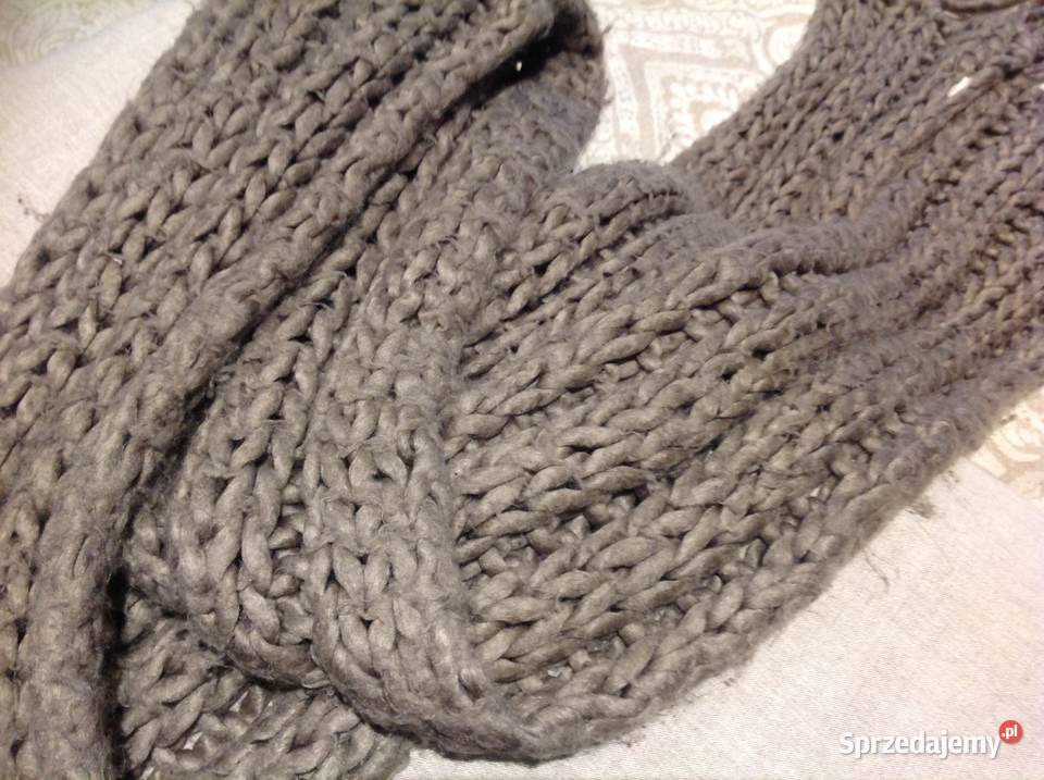 Długi Szalik Szal Wełniany Dodatki Nowa Sól