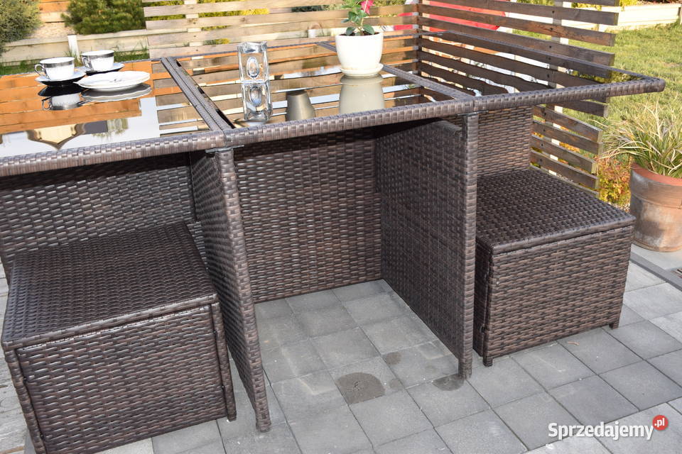 Zestaw 101 tulipan XL styl tecchnorattan brąz Bosutów
