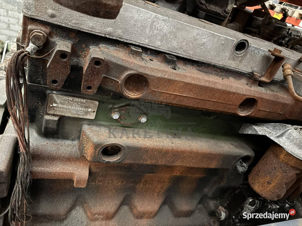 John Deere 6920 6068HLA73 AL113911 Silnik Tłumik wielkopolskie
