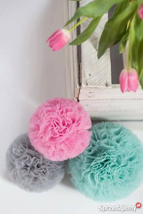 Pompony z tiulu Gołkowice