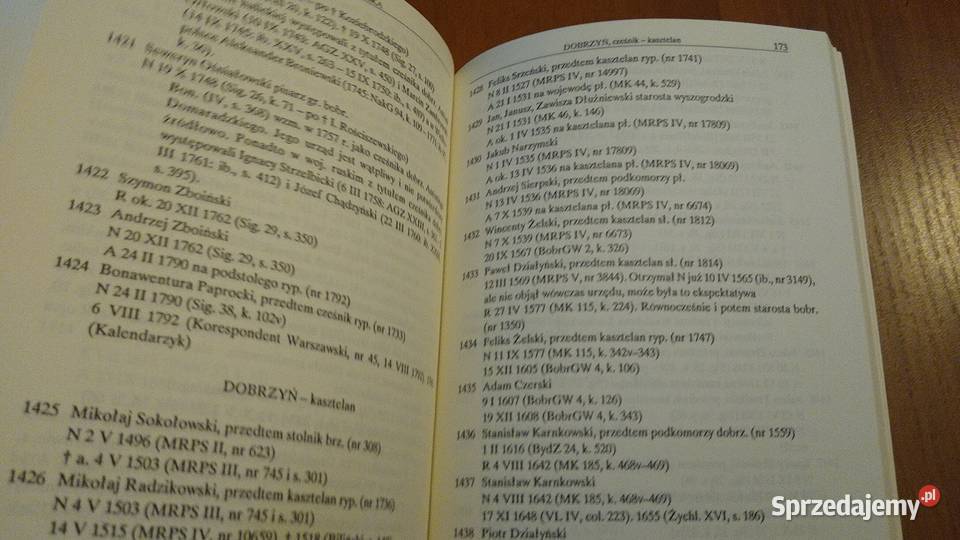 Urzędnicy kujawscy i dobrzyńscy XVIXVIII spisy Gdańsk sprzedam