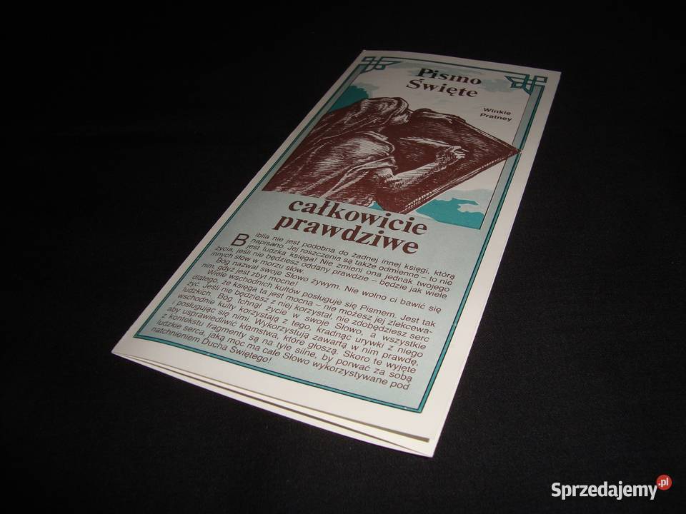 Pismo Święte Całkowicie Prawdziwe z fotoopisem Tychy sprzedam