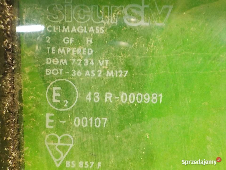 LANCIA BETA 20 B 83r COUPE 2D szyba prawa tyl Tylne Suków sprzedam