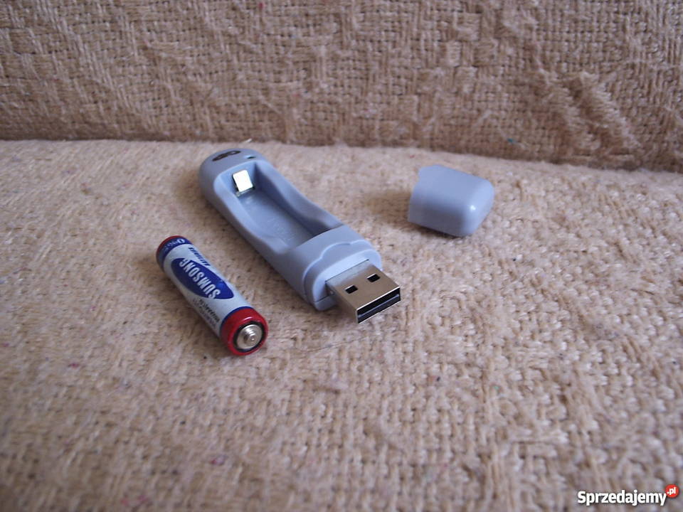 Ładowarka na USB do akumulatorków AAA małe mazowieckie