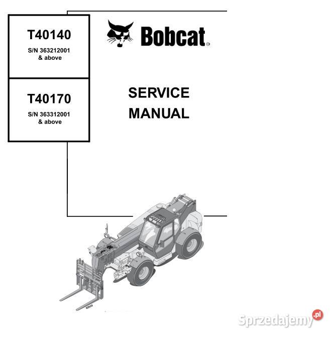 BOBCAT T40140 T40170 Instrukcja naprawy PL