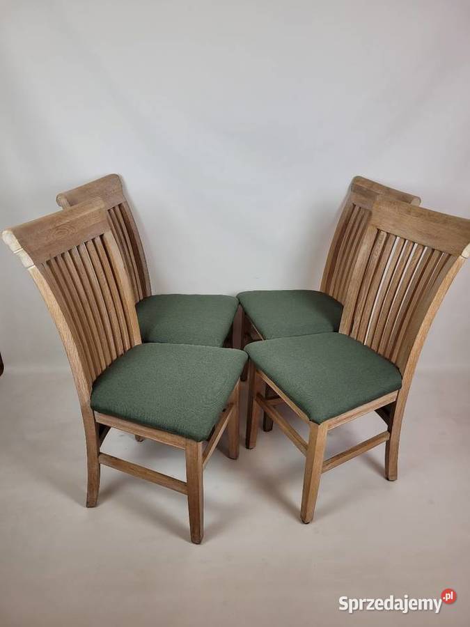 Komplet dębowych krzeseł do jadalni 4 101cm