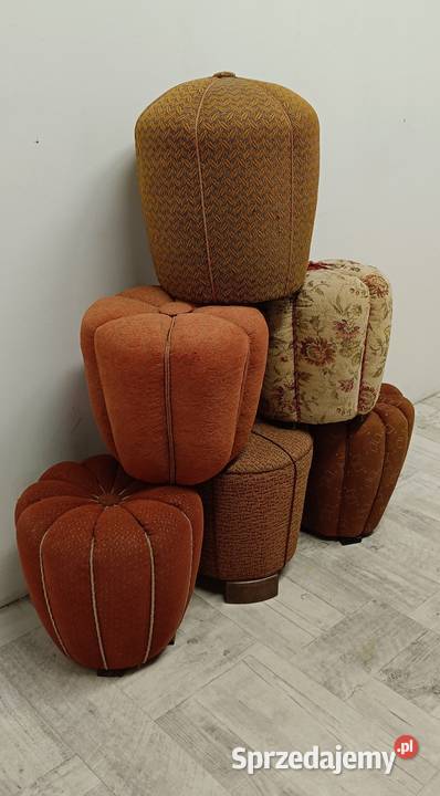 pufa podnóżek Halabala Art deco vintage design Pufy i podnóżki Radomsko