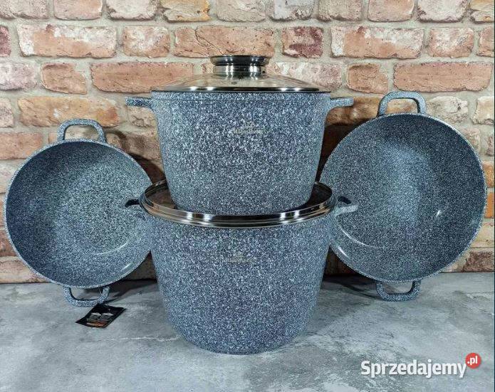 Zestaw 2 wok 2 garnki największe szare zachodniopomorskie Szczecin