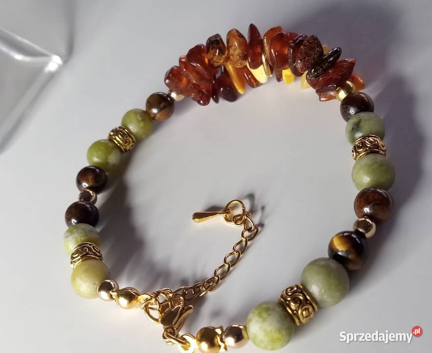 Bransoletka z naturalnego bursztynu Szczecin