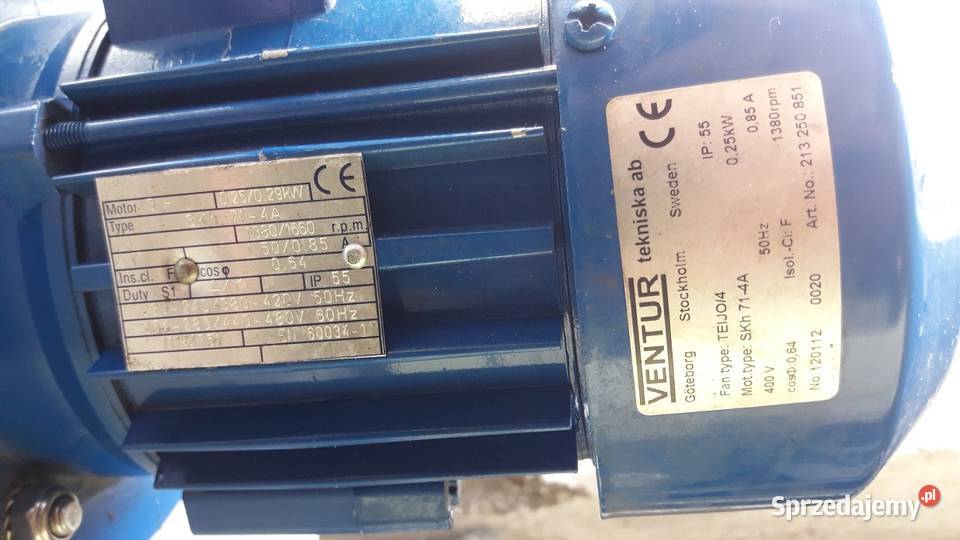 Wentylator ze stali nierdzewnej VENTUR 025 kW