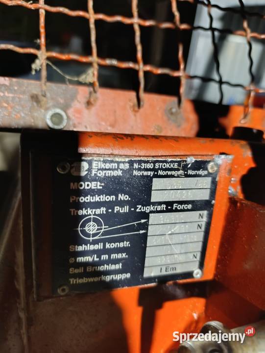 Wciągarka wyciągarka leśna Jastrzębia sprzedam