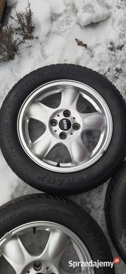 Alufelgi 4x100 15 koła z oponami zimowymi mini Kozienice