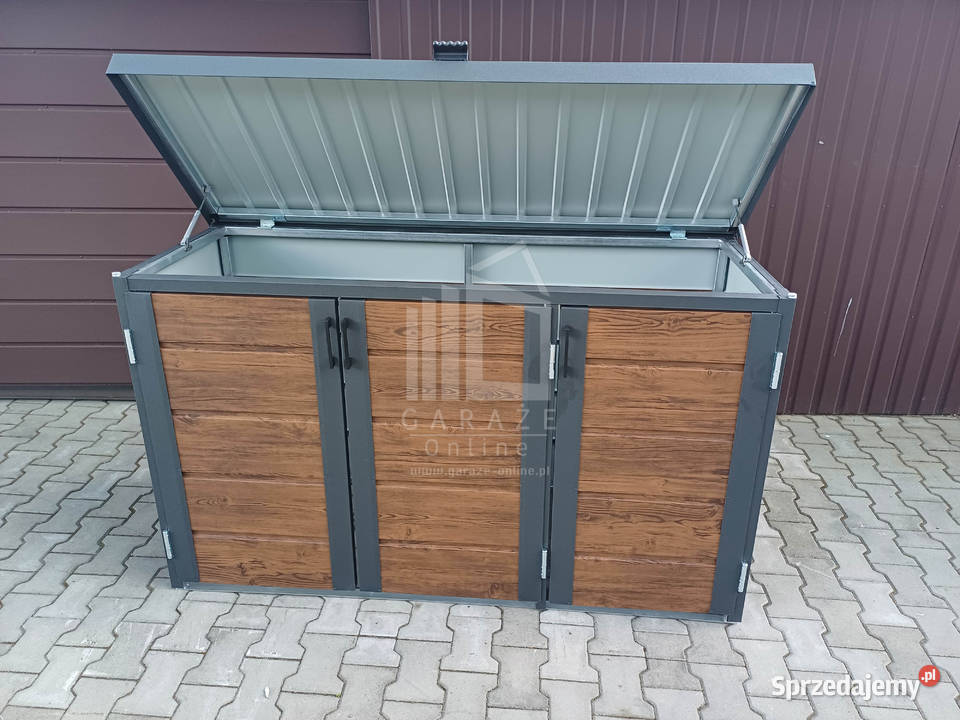 wiata śmietnikowa obudowa kubłów 177x65x110 Żary sprzedam