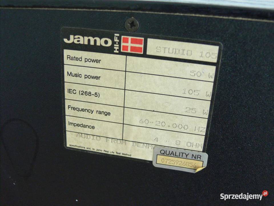 Duńskie kolumny Jamo Studio 2 x 105 wat WYSYŁKA Jasło