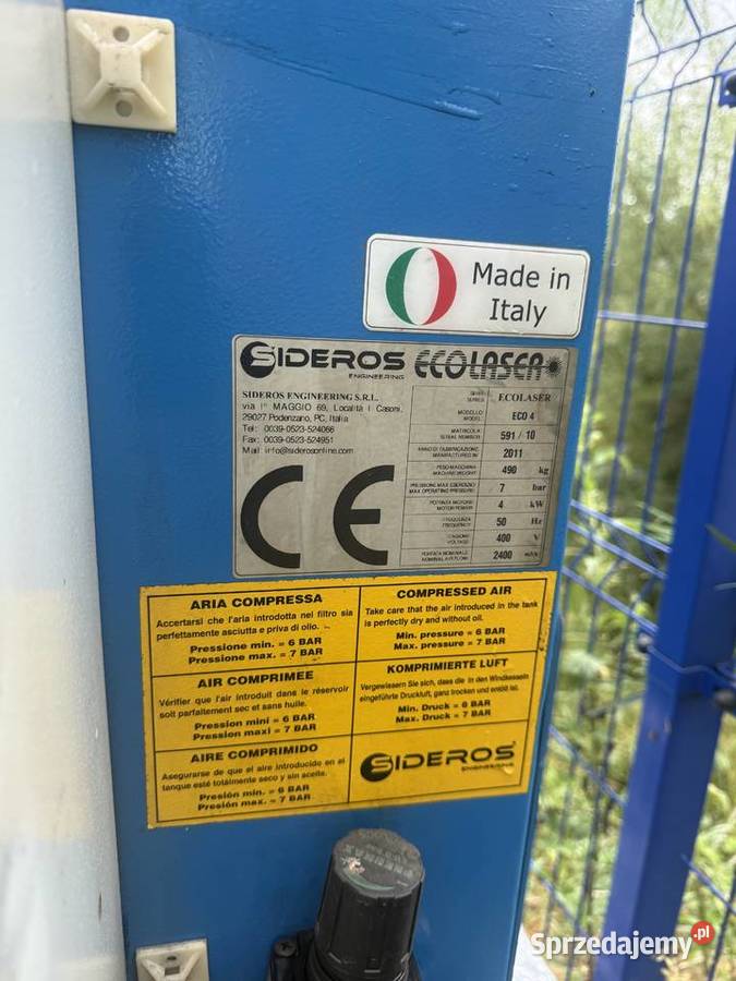 Odpylacz perzemyslowy Laser Plasma Oxy Sideros Trzebnica