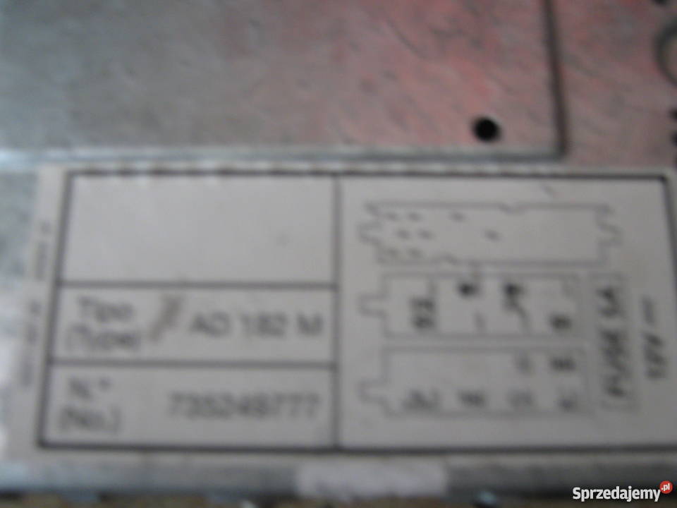 Radioodtwarzacz FIAT INTERGRATED STEREO AD 182 M Nowy Sącz