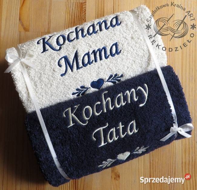 Haftowany ręcznik PREZENT na ŚLUB rocznicę Toruń