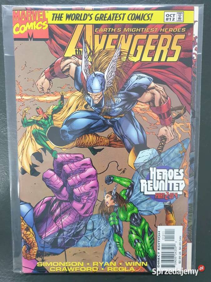 The Avengers 8 oryginalnych komiksów Marvel USA Gdynia