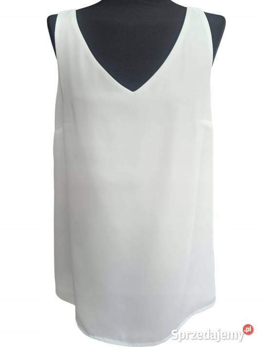 Elegancka bluzka top EDAN na szerokich biały