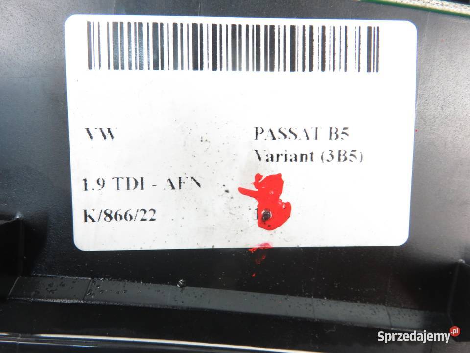 LICZNIK VW PASSAT B5 19 TDI 3B0919881N