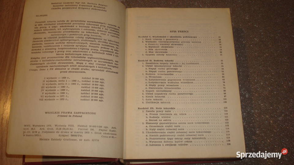 Poradnik tokarza K Dudik Osięciny