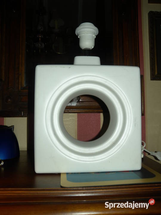 Lampa szklana biała śląskie Katowice